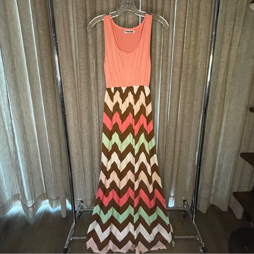 Idarton- Large Colorful Maxi Dress